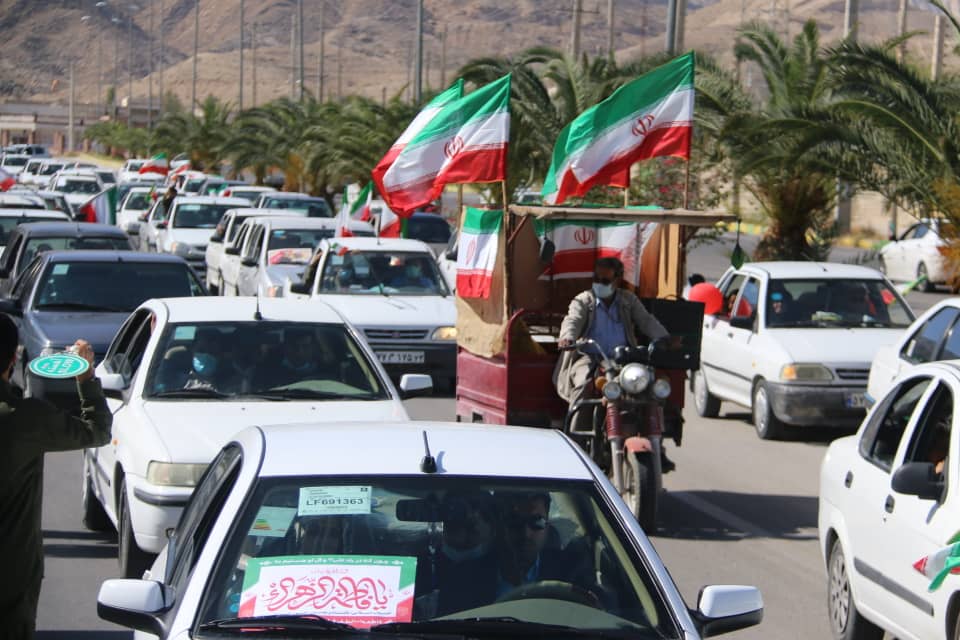 همایش خودرویی و موتوری به مناسبت یوم الله ٢٢ بهمن در شهر لامرد