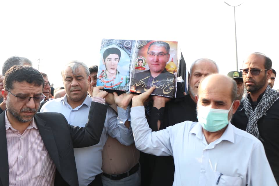 گزارش تصویری/خداحافظی مردم لامرد با مرحوم حاج اسماعیل رستگار