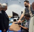 بازدید معاون خانه کارگر کشور از کارخانه تولید لوازم خانگی در شهرک صنعتی لامرد