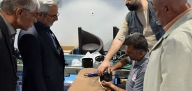 بازدید معاون خانه کارگر کشور از کارخانه تولید لوازم خانگی در شهرک صنعتی لامرد