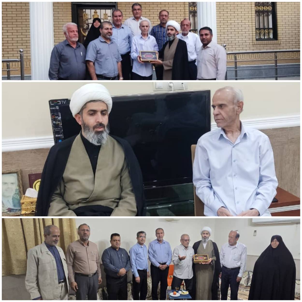 دیدار هیات امنای مجمع خیرین با دو تن از نیک اندیشان لامرد دیدار هیات امنای مجمع خیرین با دو تن از نیک اندیشان لامرد