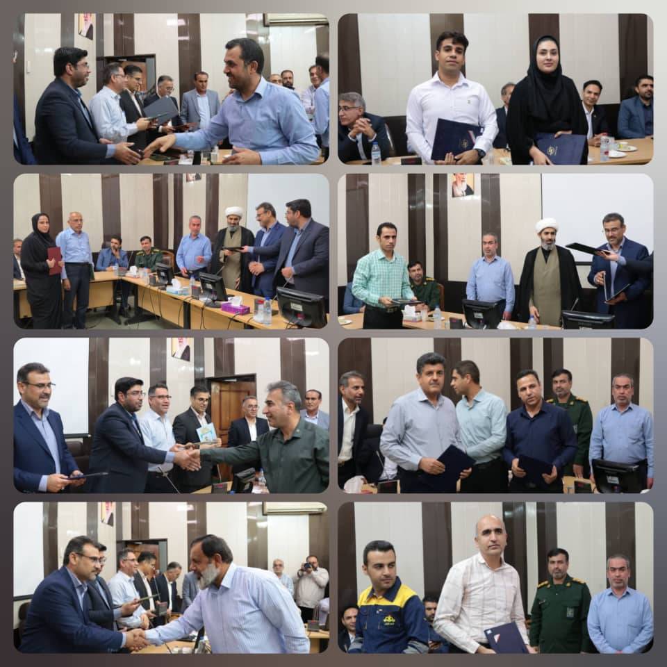 آیین تجلیل از کارمندان نمونه لامرد برگزار شد آیین تجلیل از کارمندان نمونه لامرد برگزار شد