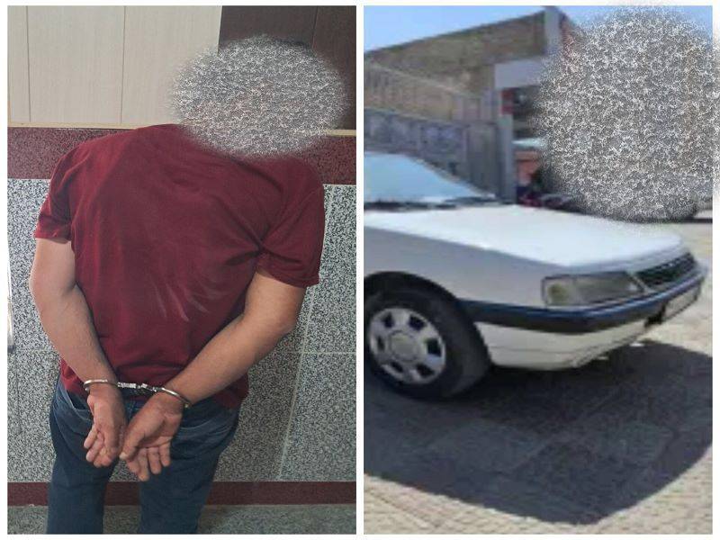 کشف خودرو سرقتی در لامرد