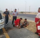 انحراف خودرو پراید در جاده لامرد با یک مصدوم