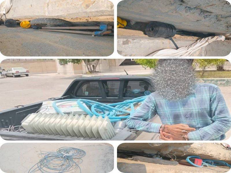سارق اماکن خصوصی و باغ های لامرد دستگیر شد