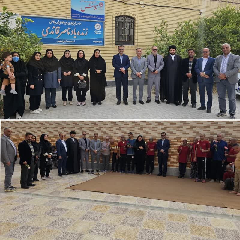 تجلیل فرماندار لامرد از کارکنان مؤسسه خیریه نگهداری از معلولان زنده‌یاد ناصر قائدی